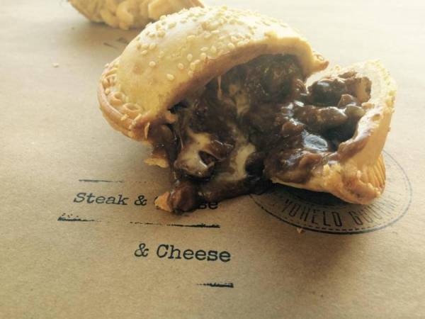 Now in store… the new steak and cheese pie from Mountain Pie Co!