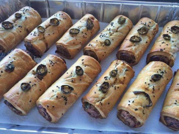 Exciting new arrivals…  Spicy Southwestern Sausage Rolls
