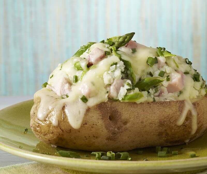 Recipe: Ham Stuffed Baked Potatoes